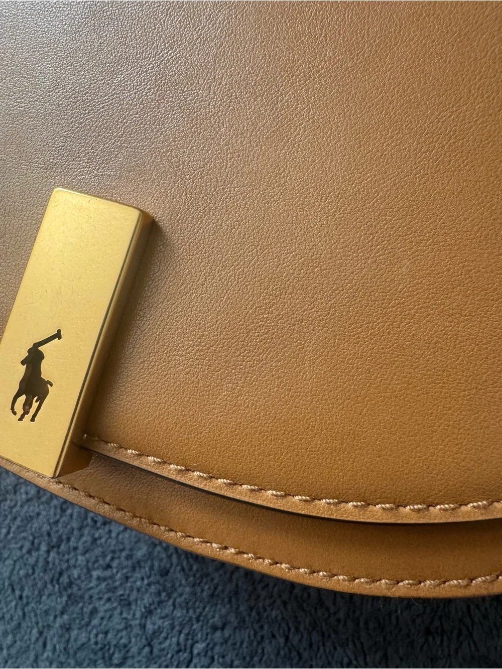 Polo Ralph Lauren ID mini saddle crossbody bag